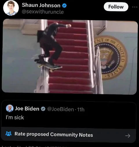 Biden Says I'm Sick
