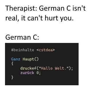 German C Isn't Real
