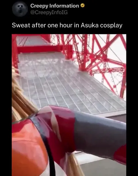 Sweat After One Hour in Asuka Cosplay