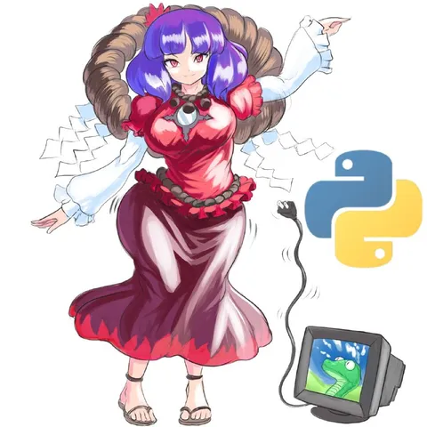 Аниме-девушка и Python
