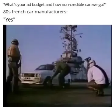 80s French Car Commercial Logic