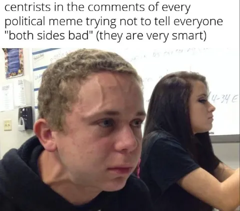 Centrists in Political Meme Comments
