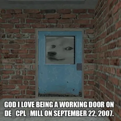 Working Door on de_cpl_mill