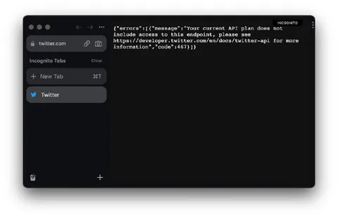 Twitter API Access Denied