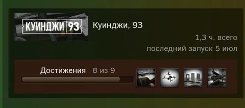 Куинджи 93 и 8 из 9 достижений