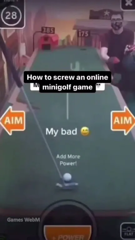Online Minigolf Goes Off Course