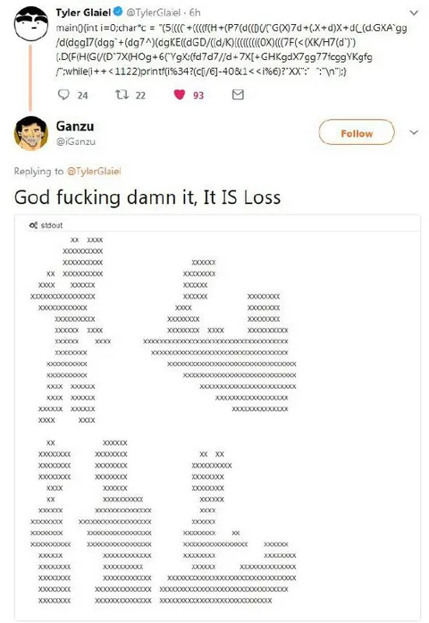 God fucking damn it, It IS LOSS