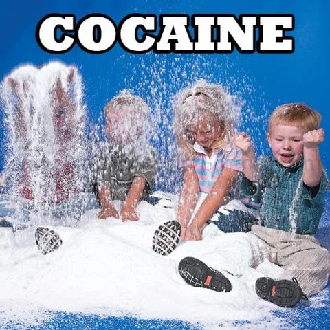 Kids Playing in Cocaine