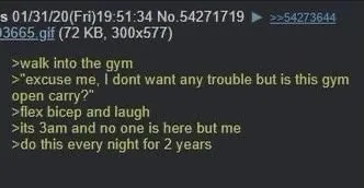 Gym Open Carry at 3AM