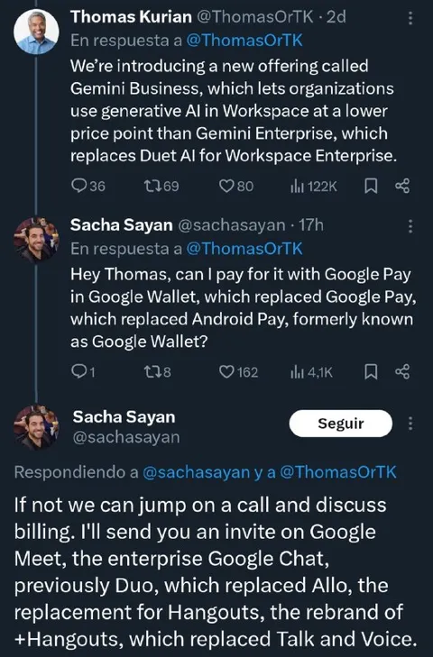 Google Product Name Chain