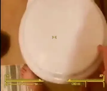 Pissing Alone on the Toilet