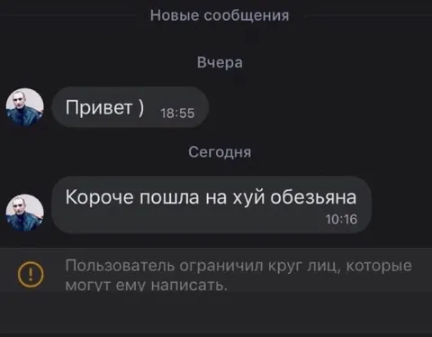 Пошла на хуй обезьяна