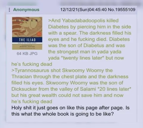 The Iliad Just Goes On Forever