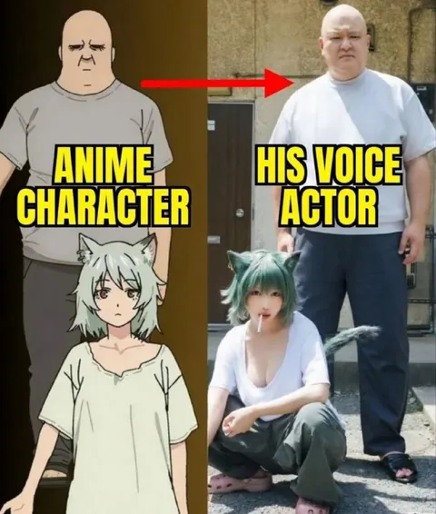 Anime Character Versus Voice Actor