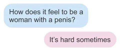 Woman With a Penis Joke