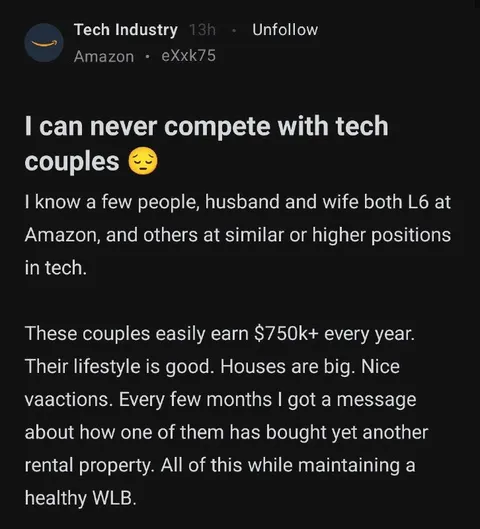 I Can Never Compete With Tech Couples