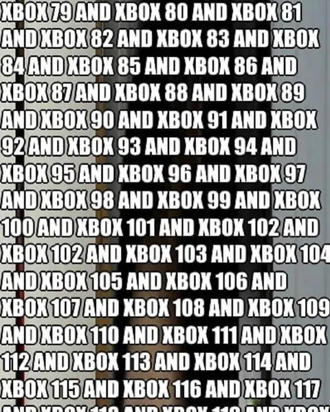 Endless Xbox Number List