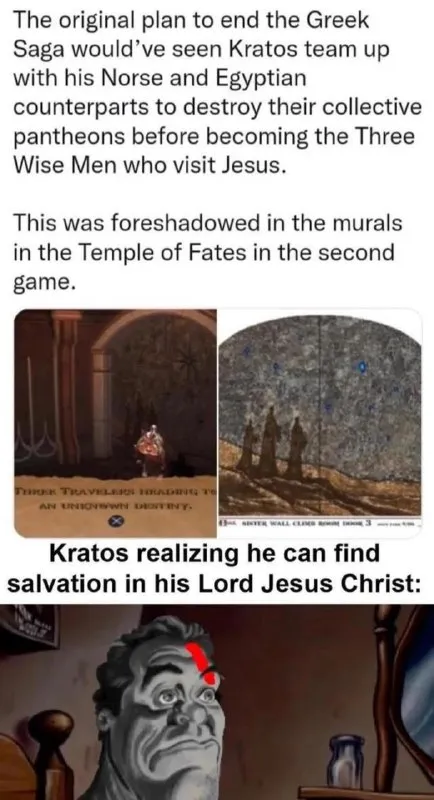 Kratos Finds Salvation in Jesus