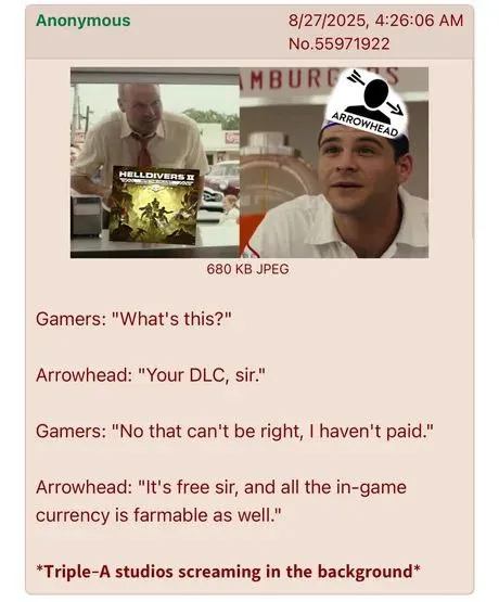 Your free DLC, sir