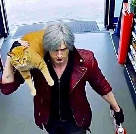 Данте несёт кота