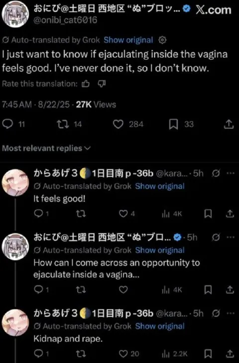 Kidnap and Rape Reply