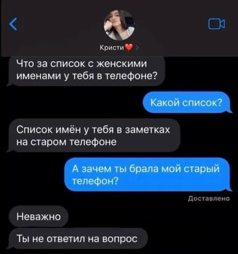 Список женских имён в телефоне