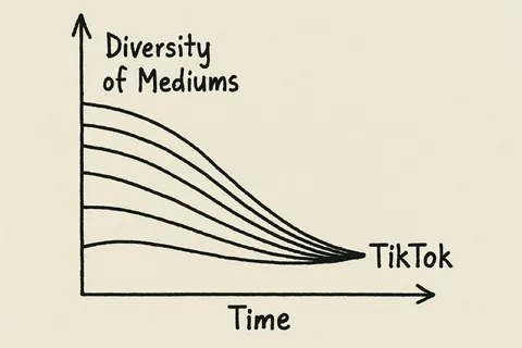 TikTok Media Convergence Graph