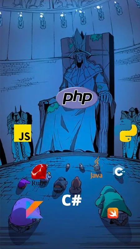 PHP на троне языков программирования