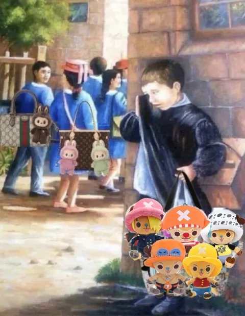 Мальчик крадёт сумки с Чопперами