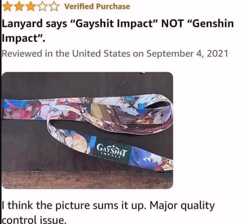 Gayshit Impact Lanyard Review