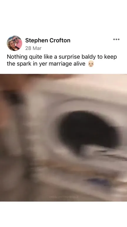 Surprise Baldy Keeps Marriage Alive