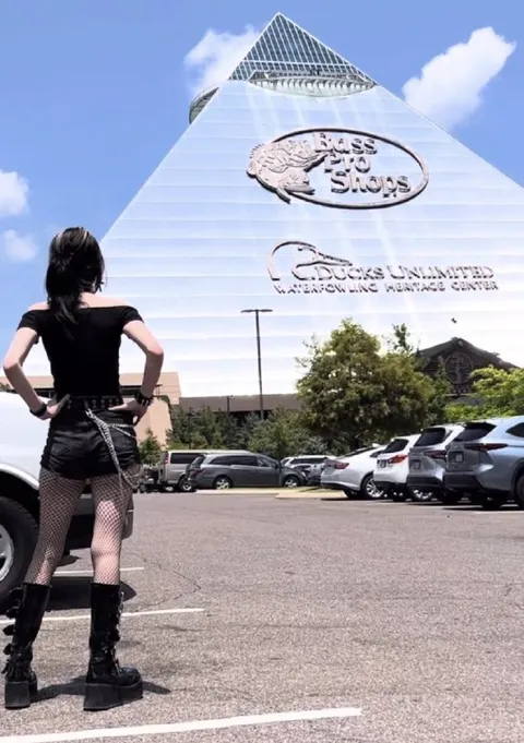 Goth Girl at Bass Pro Shops