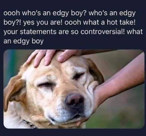 Ooooh Who’s an Edgy Boy