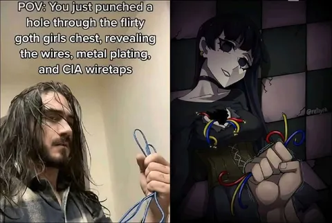 Flirty Goth Girl Wiretaps