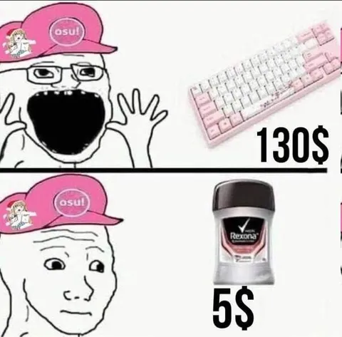 Expensive Keyboard, Cheap Deodorant