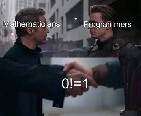 Mathematicians and Programmers Handshake