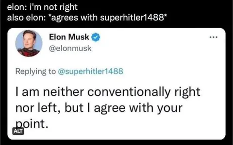 Elon Agrees With Superhitler
