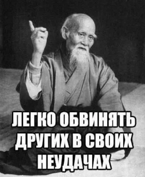Легко обвинять других