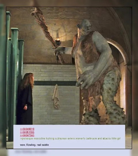 Troll Enters the Girls' Bathroom