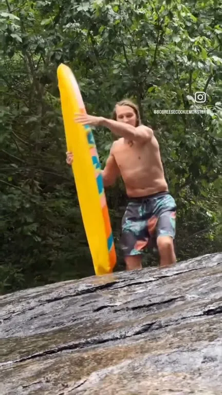 Surfing Down a Waterfall