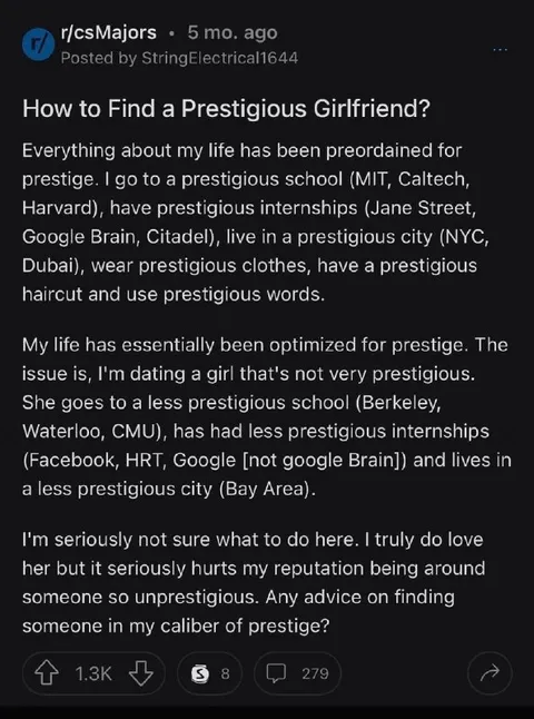 How to Find a Prestigious Girlfriend