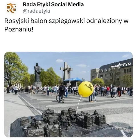 Rosyjski balon szpiegowski w Poznaniu