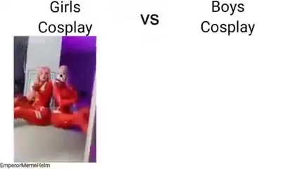 Girls Versus Boys Cosplay