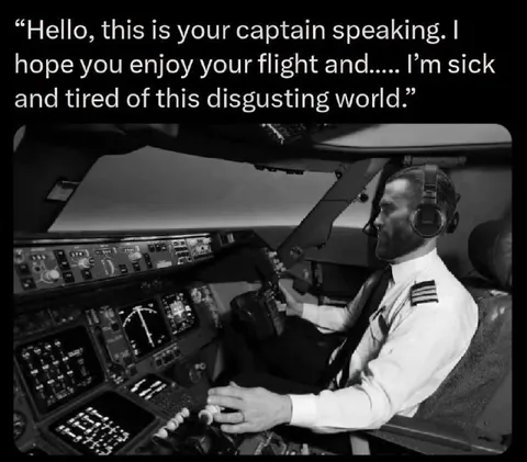 Disgusted Captain Announces Flight