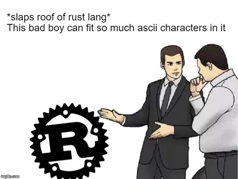 Rust Can Fit ASCII Characters