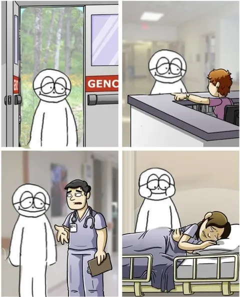 White Creature at the Hospital