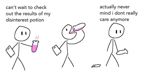 Disinterest Potion Results