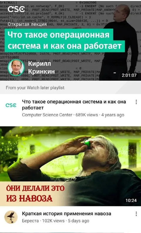 Операционная система из навоза