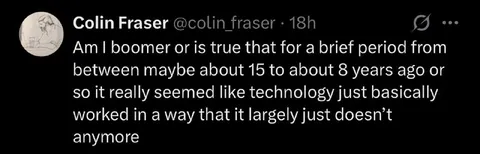 Technology Used to Just Work