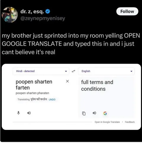 Poopen Sharten Farten Translation